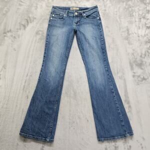 Vintage Y2K YMI Jeans Womens 5 Juniors Blue Low Rise Bootcut Flare Leg Stretch